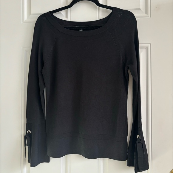 INC International Concepts Tops - ❤️2/$15 or 3/$21❤️ I.N.C. International Concepts Black L/S Knit Top, Size XL